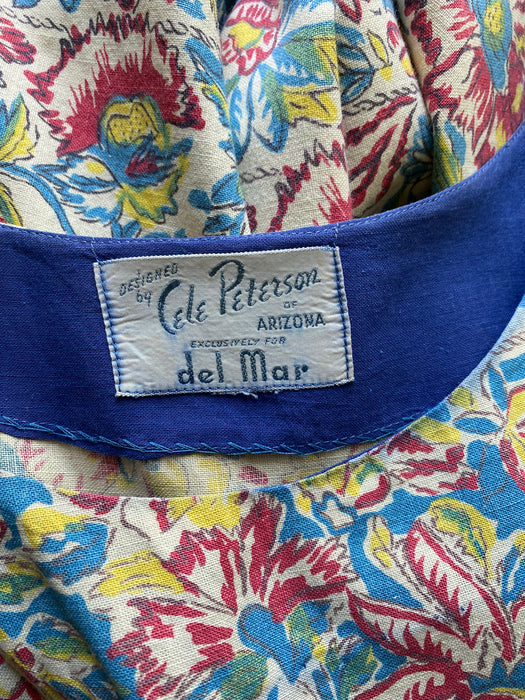 1950's Cele Peterson of Arizona Cotton Sundress / Sz S