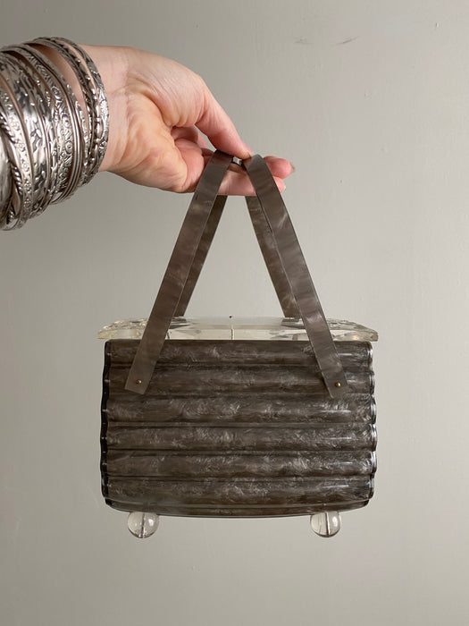 Rare 1950's Lucite Handbag By Llewellyn, New York