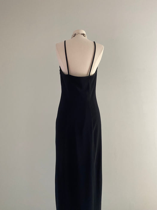 Vintage Madame X Style Black Evening Gown / Size 8 Xtabay Vintage Vintage Madame X Style Black Evening Gown / Size 8 Xtabay Vintage