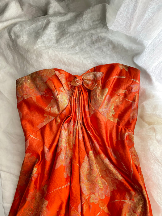 1958 Arnold Scaasi Dress & Evening Coat Set Documented and Rare / Waist 28