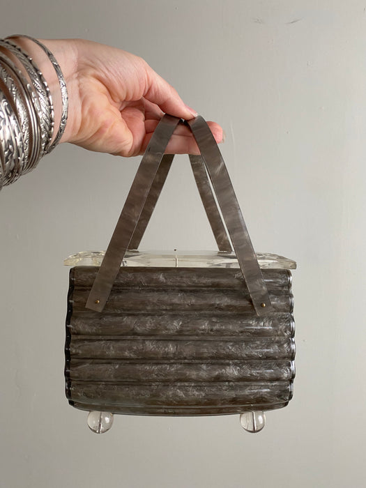 Rare 1950's Lucite Handbag By Llewellyn, New York