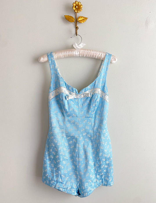 1950’s Baby Blue Swimsuit by Jantzen / Sz S/M